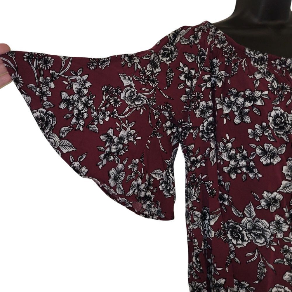 Purple Rain Blue Ruffled Blouse - Picture 2 of 5